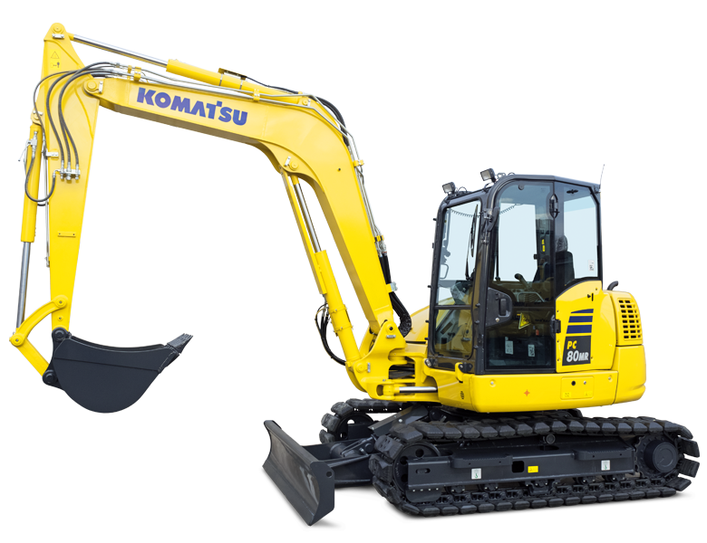 Komatsu PC80MR im Einsatz